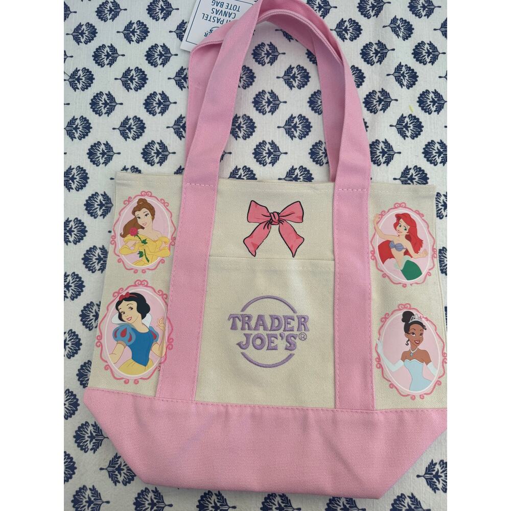 Disney Princess Pink Custom Made Trader Joes Mini Tote One of a Kind